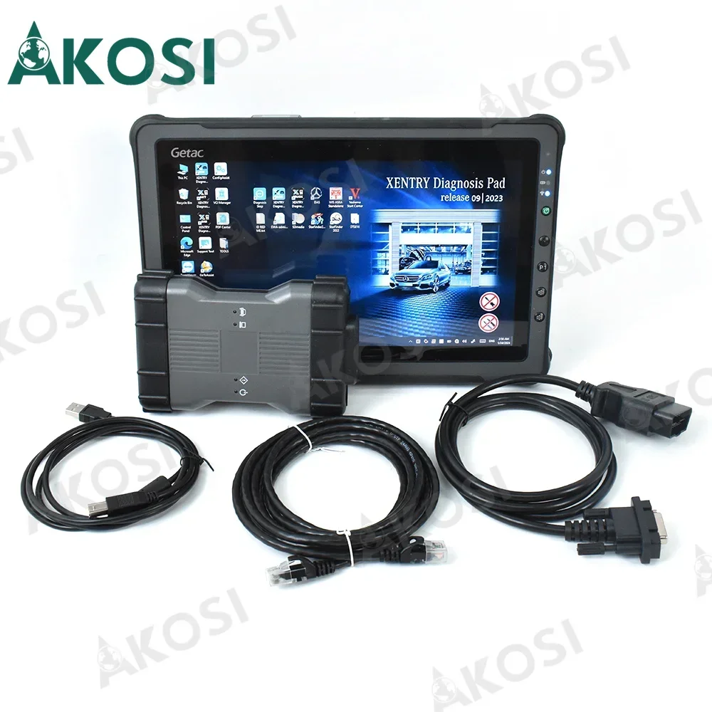Таблетка Getac F110 + диагностический инструмент полный набор MB SD C6 Xentry DoIP Diagnosis Multiplekser