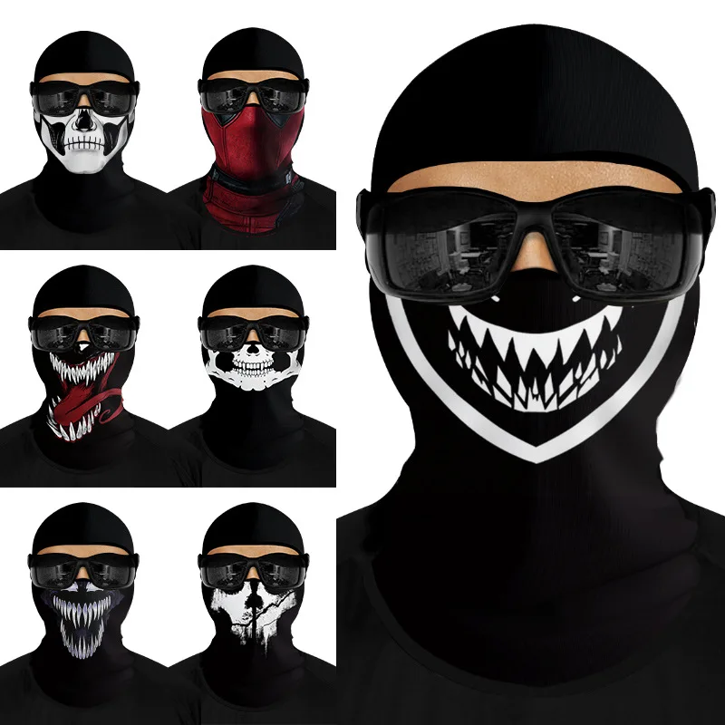 Спортивная балаклава с черепом