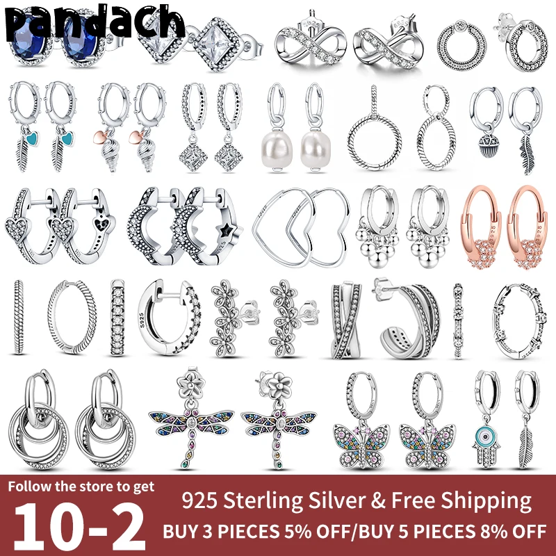 

Женские серьги-кольца из серебра 925 пробы