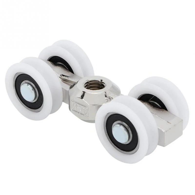 

Furniture Supplies Sliding Door Roller Slider Overhead Door Rollers Bearings 4 Wheels Hanging Wheels