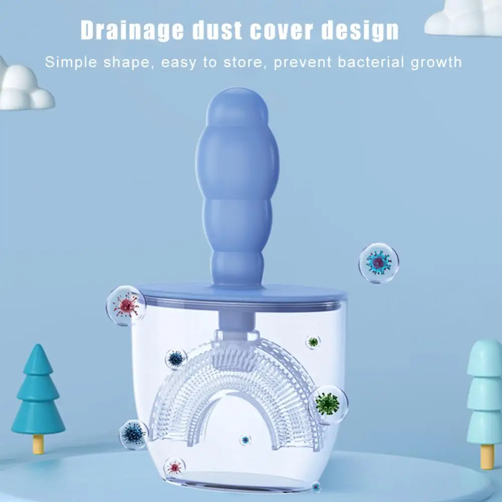 

1 Pc Baby Toothbrush Children Silicone 360 Degree U-shaped Oral Hygiene 2-12 Years Old Toothbrush Tooth Cleaning Oral Care Tools