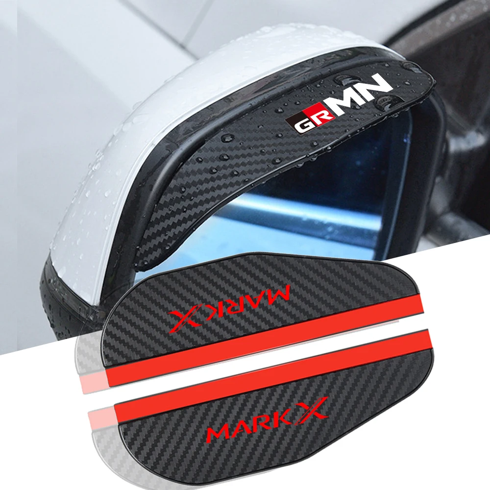 

for Toyota MARKX MARK-X grmn premium 350s 300g facelift 2pcs car Rearview mirror Carbon fiber Rain