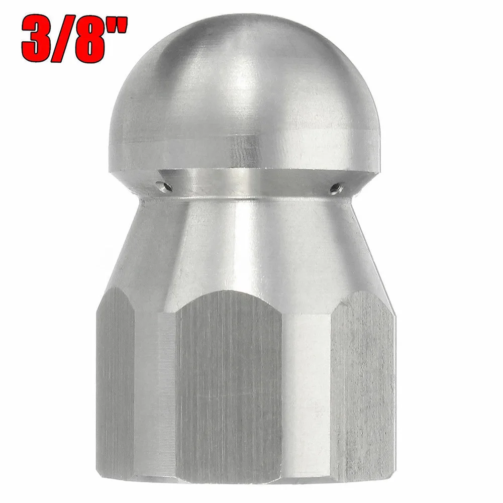 

Drain Sewer Stainless Steel Spray Rotary Nozzle Pressure Washer Adjustable Practical Durable Cleaning Garden Tool Pipe Threaded