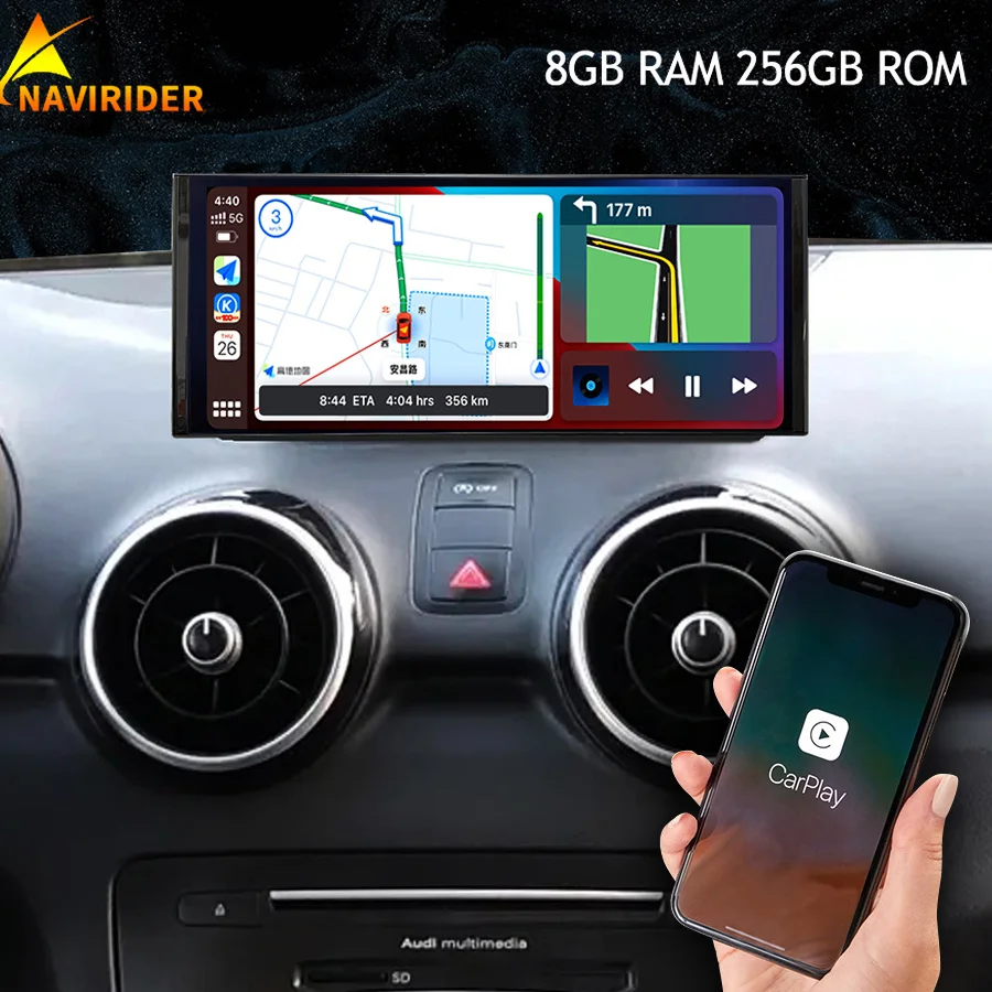 

12.3Inch 1920*720 Qled Screen Car Radio Multimedia Video Player Stereo For AUDI A1 2012 - 2018 Android 11 GPS Wireless CarPlay