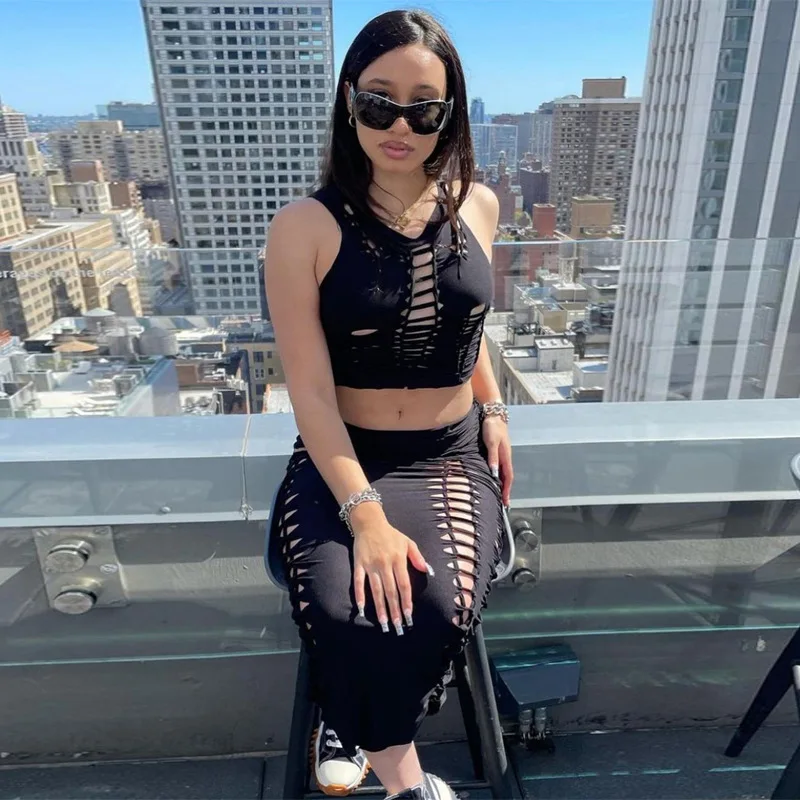 

Укороченный топ, спортивный костюм, подходящий комплект, плиссированная уличная одежда для женщин, наряд, Повседневная Женская юбка, комплект из двух предметов