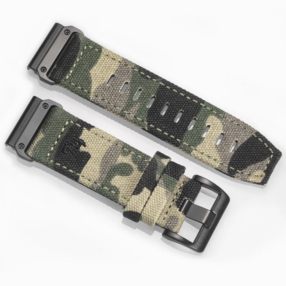 Фото Тканевый ремешок для часов HEMSUT для Garmin Quickfit 20, 22, 26 мм, военный спортивный ремешок на запястье, совместимый с Fenix ​​Tactix Instinct MARQ №1