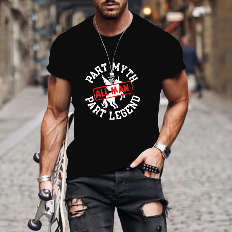 

Summer New 3D Printing Street Style Harajuku Clothing Simple Fun And Fashion Casual Men's Crew Neck Oversized T-shirt