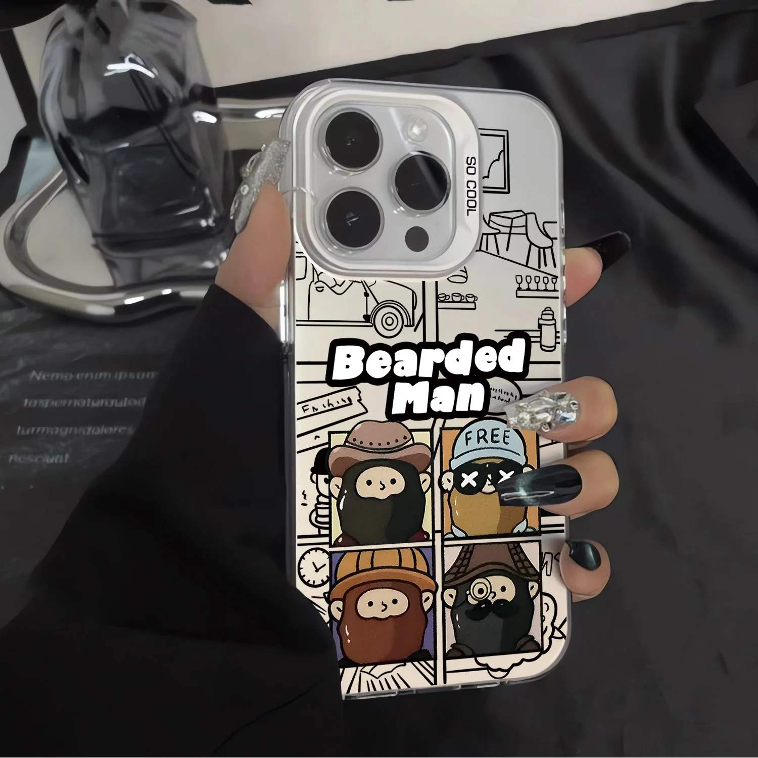 Чехол для телефона COOl Personality Bearded man Huawei Honor 200 90 X6b X7a X9a X5 X8a X9b X7b 70 nova 11 10 4G 5G матовая