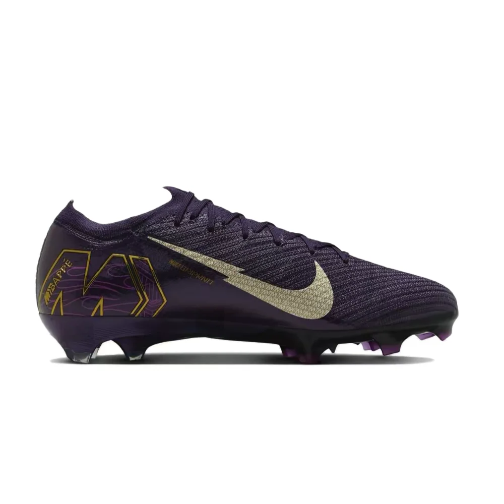 Фото Футбольные бутсы Nike x Kylian Mbappe Mercurial Vapor 16 Elite для мужчин: стильные, высокопроизводительные, удобные, фиолетовые FQ8683-500 №3