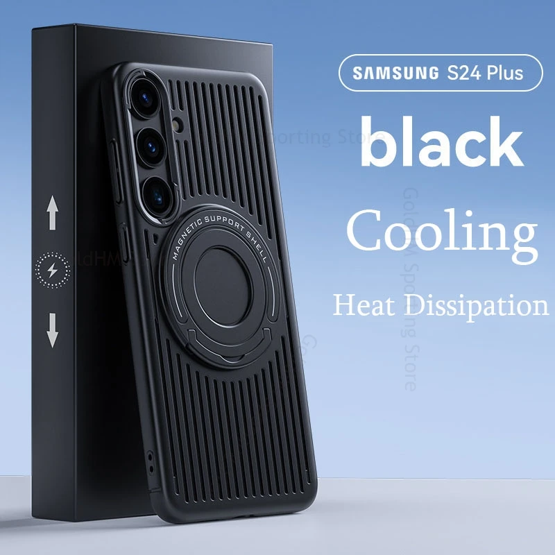Охлаждающий теплоотводящий магнитный чехол-подставка для Samsung S24 Ultra 5G магнитное