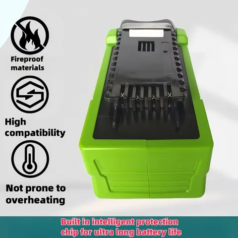 ❤️️ Для литиевой аккумуляторной батареи Green Walker 40 В, 2,5 Ач: совместим с триммером 29462/29472 и газонокосилкой G-MAX; ✅