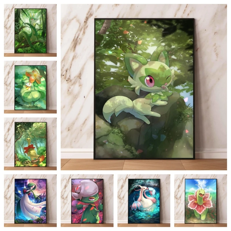 

Posters and prints Gardevoir Cartoon Character Picture Friends Gifts Classic Modular Painting Decorative HD Print Art Prints