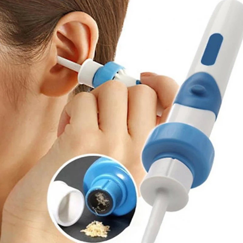 Electric Ear Cleaner Painless Cleaning Spiral Ear-Cleaning Device Cordless Portable Ear Wax Remover Vacuum Dig Wax Earpick