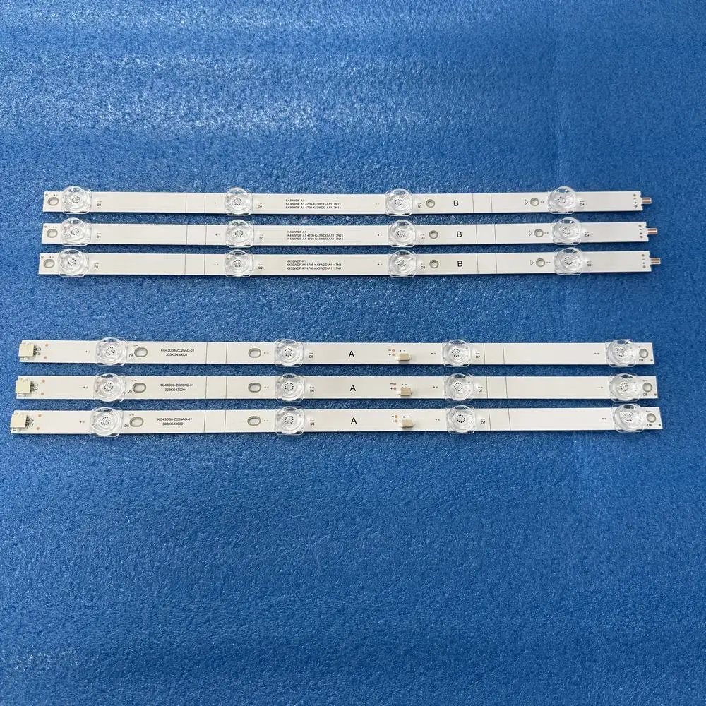 Фото 3 шт./компл. светодиодная лента 8LED для RCA 303 кг 430001   K430WDF A1 4708-K43WDD-A1117N11 RTR4360-E-US A1RHOR435 №2