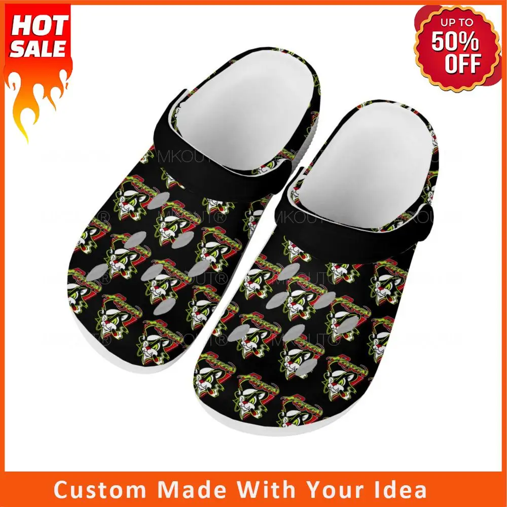 

Poison Rock Band Pop Home Clogs Custom Water Shoes Mens Womens Teenager Shoe Garden Clog Breathable Beach Hole Slippers White