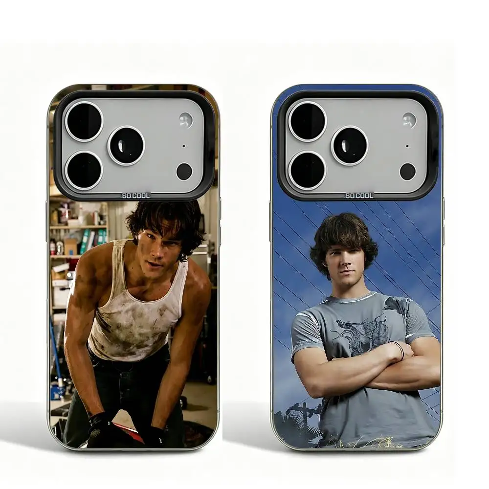 Фото Чехол для телефона Sam J-Jared Padalecki, черный матовый, для iPhone 12, 11, 14, 13, 17, 16, 15 Pro Max, с большим вырезом для камеры №2