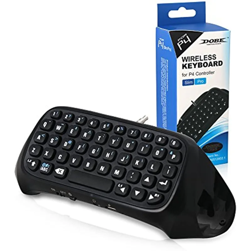 

PS4 Wireless Mini Bluetooth Keyboard Gamepad Chatpad Message Keyboard for Playstation 4 Slim PS4 Controller/Phone and tablet