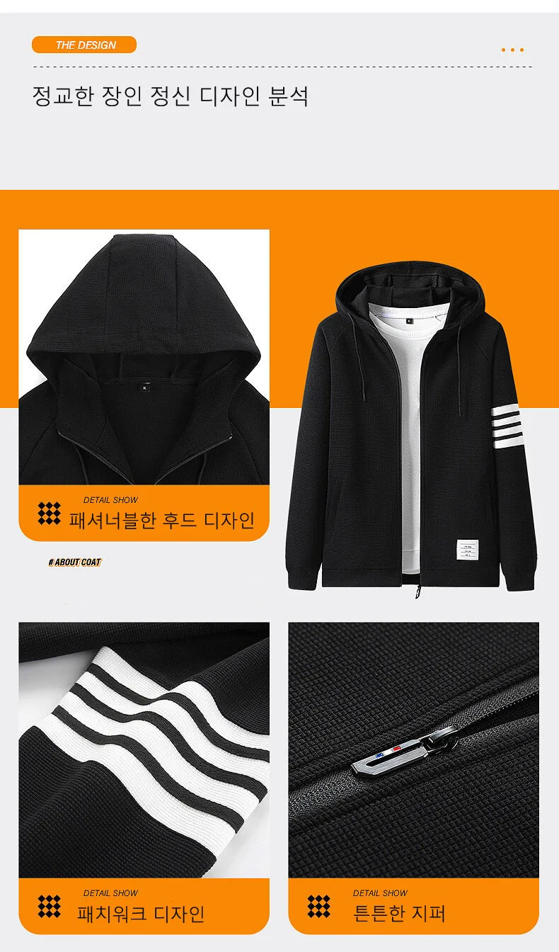 2023 Tracksuit Men 3 Pieces Set Plus Size Sweatshirt + Sweatpants Sportswear Zipper Casual Korean Sport Clothing Running Sets