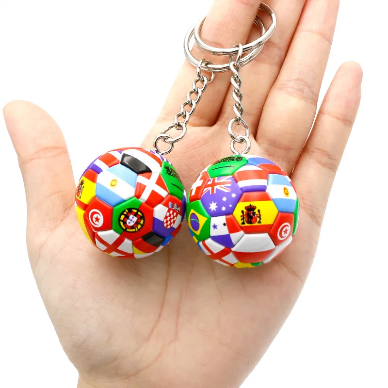 

Football Key Chain Ten Thousand Flag Football Pendant Fans Souvenir Small Gift Boys Girls Toys 01587