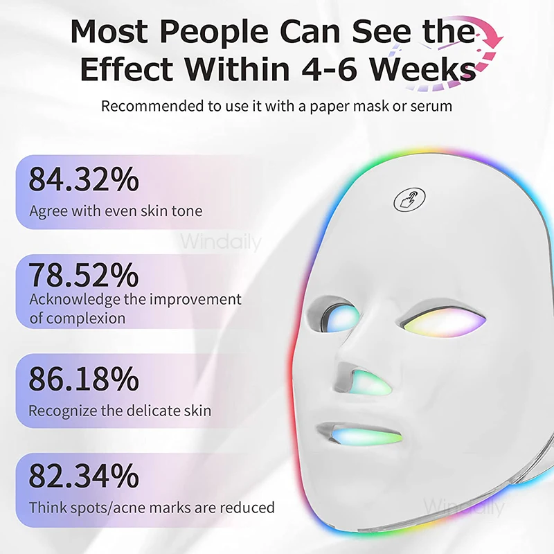Беспроводная светодиодная маска для лица Windaily
