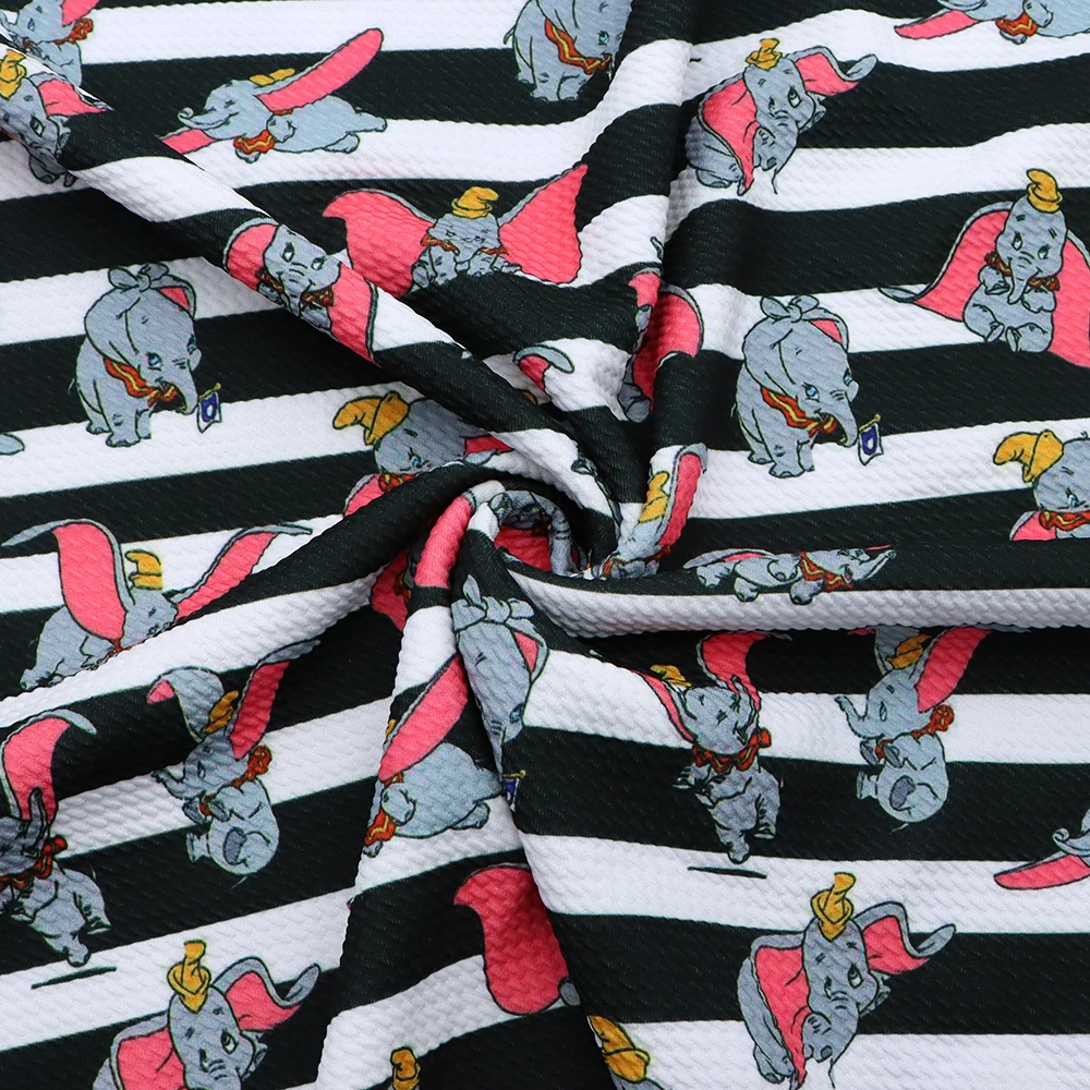 Disney слон Дамбо хлопчатобумажная ткань с принтом для шитья квилтинг лоскутного