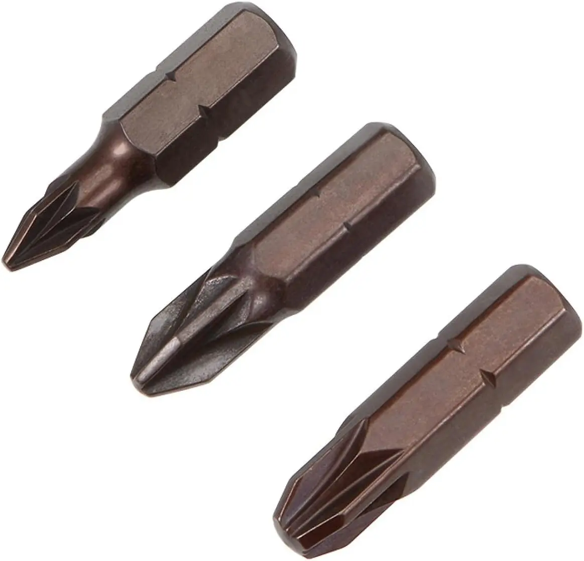 

Kidisoii 1/4-Inch Hex Shank Magnetic #1 #2 #3 Screwdriver Bit 25mm Length S2 Screwdriver Bits 3pcs