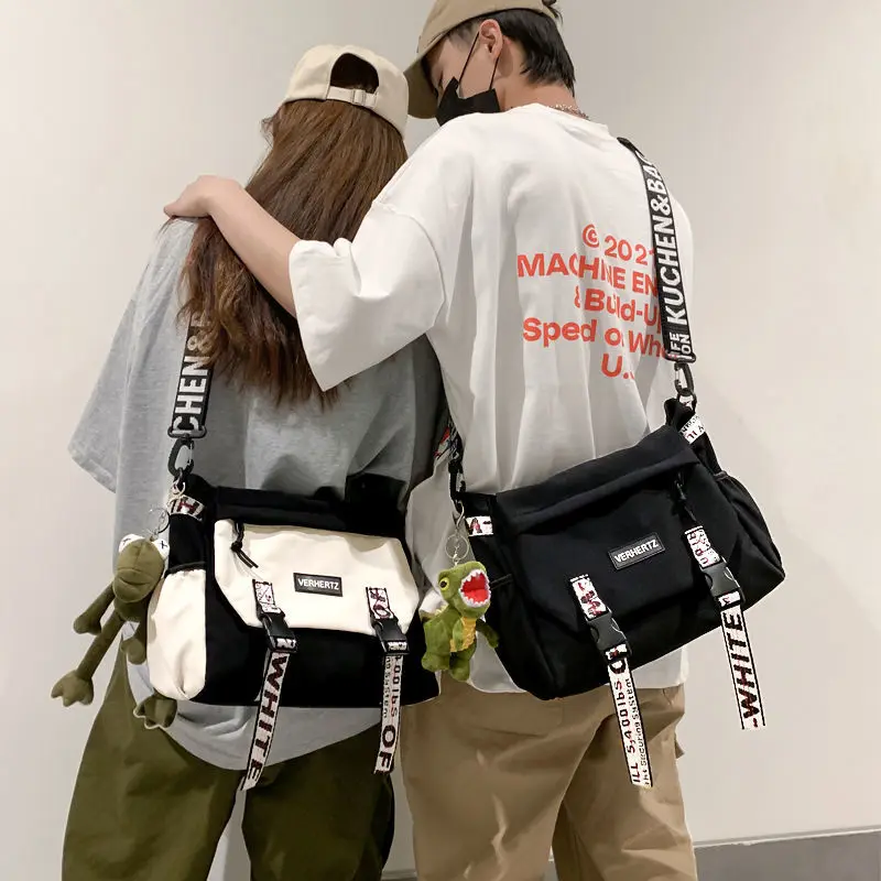 

Мужская вместительная сумка на плечо qlord lybz, повседневный студенческий рюкзак через плечо, Женская рабочая сумка-мессенджер