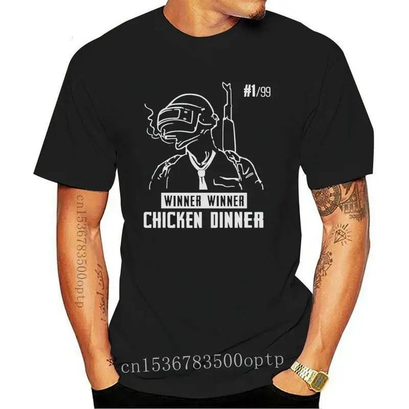 

Mens clothing PUBG MOBILE game LOGO shirt BLACK WHITE T-shirt UNISEX size S-XXL