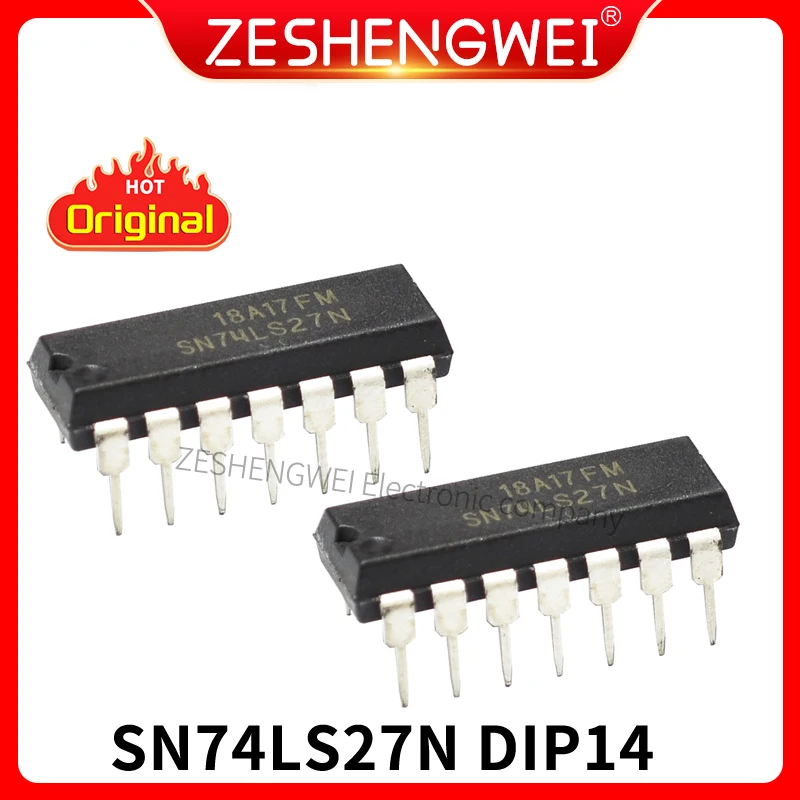 

10Pcs SN74LS27N HD74LS27P DIP14 SN74LS27 HD74LS27 74LS27N 74LS27P 74LS27 DIP Input Terminal Three Or Non-gat New And Original IC