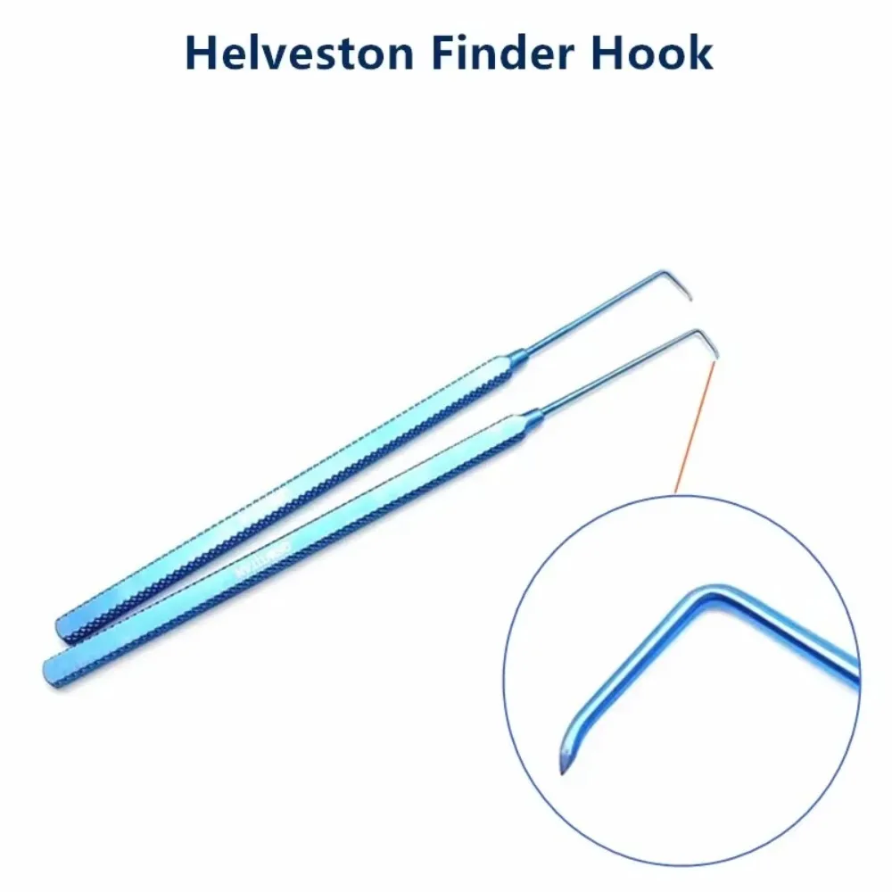 Фото Титановый офтальмологический крючок Helveston Finder Hook крючок для офтальмологической хирургии инструмент №1