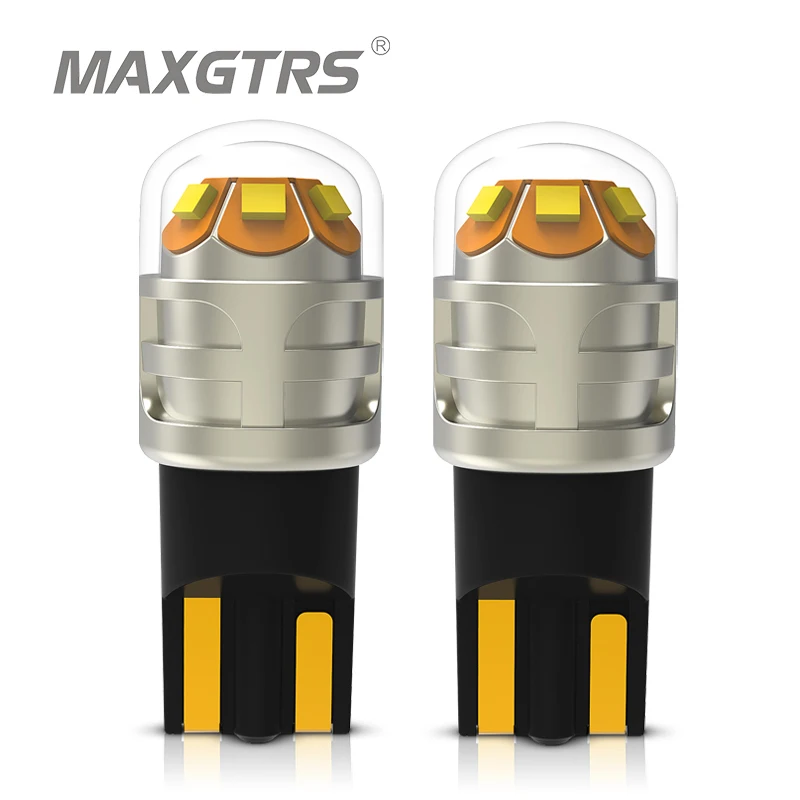 

MAXGTRS 2x T10 LED W5W LED Bulb 194 168 3030 DRL Car Auto Sidemarker Parking Width Interior Dome Light Reading Lamp 12V