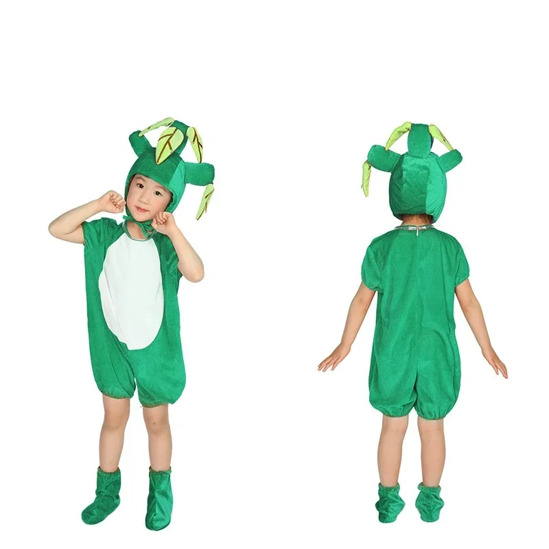 Детские костюмы для выступления на сцене зеленое дерево муравья карнавальный
