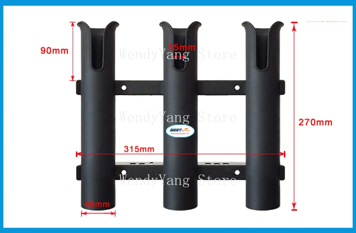 Морская лодка яхта каяк рыбалка вертикальный 3-звенный держатель для удочки
