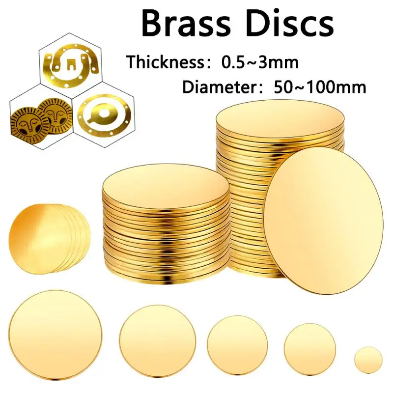 Латунная пластина диаметром диска 50 мм/60 мм/80 мм/100 мм | AliExpress