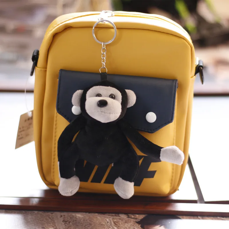 

13Cm Animal plush keychain doll toy kawaii cartoon animal backpack keychain gorilla doll birthday holiday gift