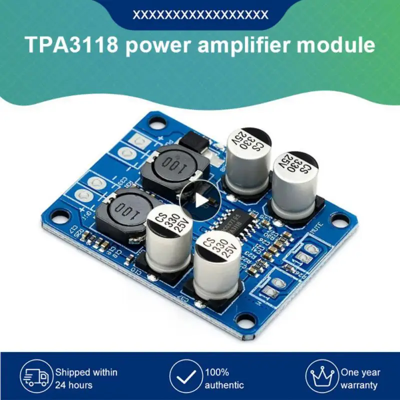 

Tpa3118 Chip 4-8 Ohms Amp Module Digital Audio Amplifier Board Mono Pbtl 60w Car High Out Low Power Replace 1x60w