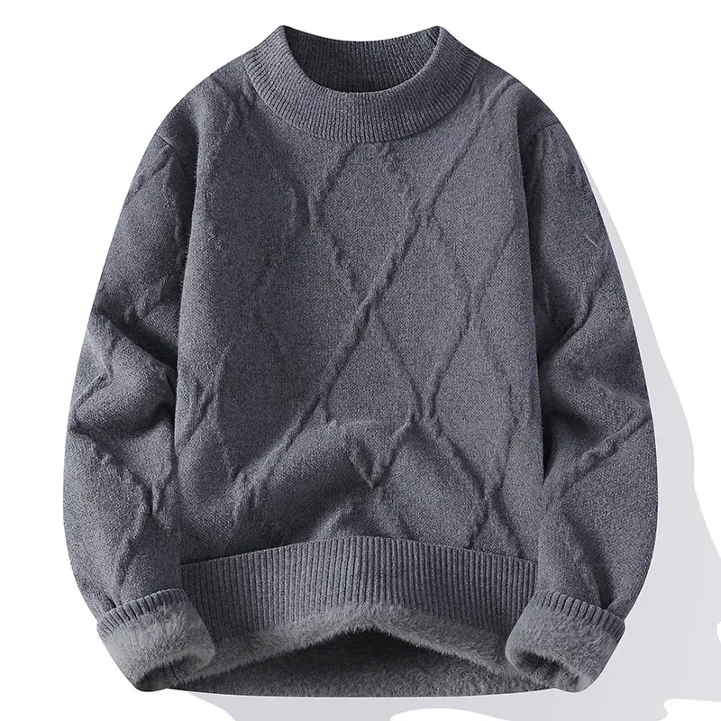 Мужской вязаный базовый слой повседневный свитер осень/зима новый стиль модный