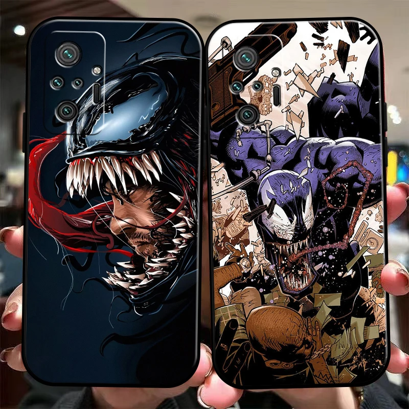 

Marvel Venom COOL Phone Case For Xiaomi Redmi 9 10 9i 9AT 9T 9A 9C Note 9 9T 9S 10 Pro 10S 5G Carcasa Silicone Cover Funda Back