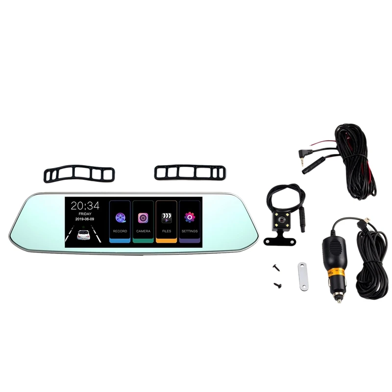 

10 Inch Display Contact Dual Camera Screen Recording ABS Shell 1080P HD Front And Rear Dual Lens Driving Recorder