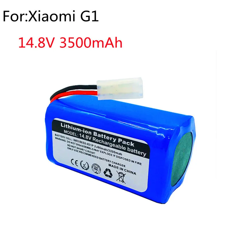 Bateria para Xiaomi Novo Li-ion Mijia mi Robô Vácuo-mop Essencial g1 Mjstg1 Skv4136gl 14.4v 3400mah 2800mah