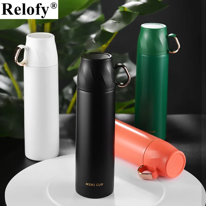 

500ml Stainless Steel Vacuum Thermos Coffee Tumbler Business Travel Mug Outdoor Sport Water Bottle Tea Infuser Bottle Drinkware