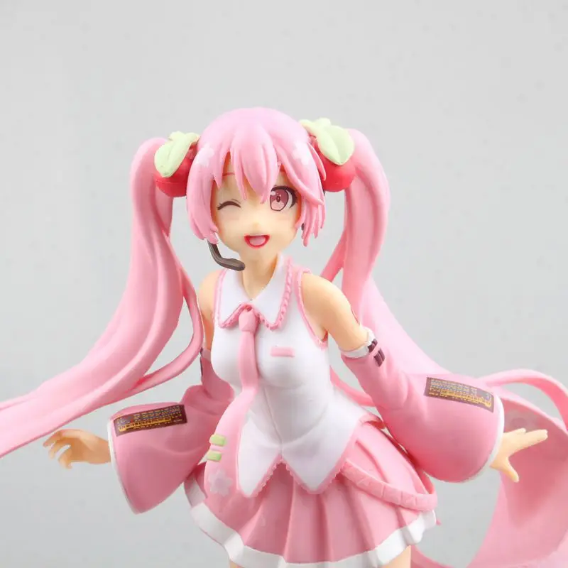 

Instock Anime Action Figure Miku Kawaii Pvc Model Doll Figurals Rabbit ears Collect ornaments Christmas Toys gifts مجسمات انمي