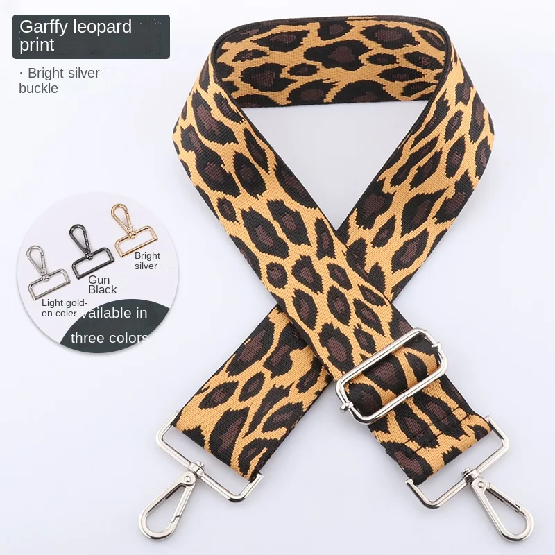 5cm Bag Shoulder Strap Adjustable Bag Strap Bag Accessories Handbag Belt Leopard Print Shoulder Strap Replacement Wallet Strap