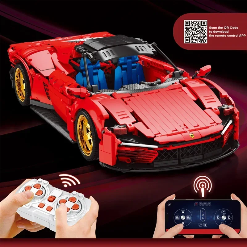 Reobrix 11025 Механическая мощность Refaeli SP3 Модель суперкара Строительный блок игрушка