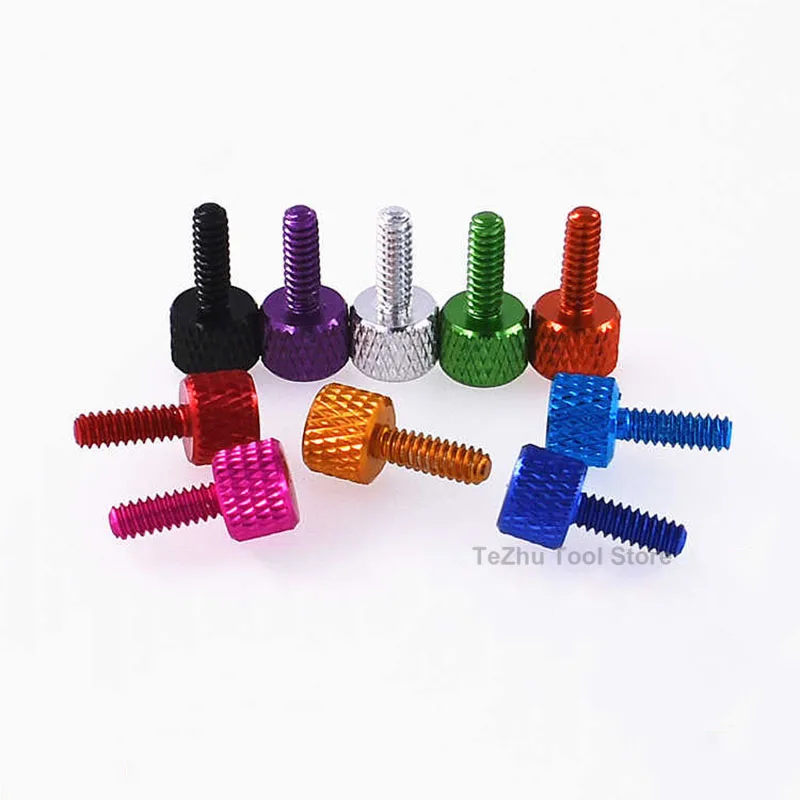 6 # -32x10 мм декоративный винт из алюминиевого сплава с накаткой круглый ручной