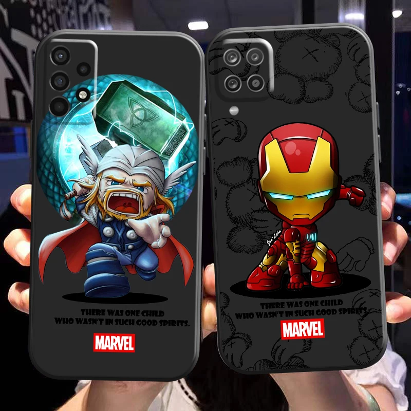 

Marvel Cartoon Spiderman Phone Case For Samsung Galaxy A02 A11 A12 A20 A21 A21S A22 A31 A32 A51 A52 A70 A71 A72 5G Soft TPU