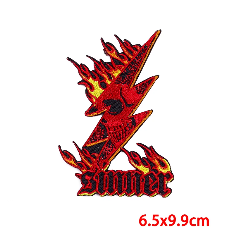 Патчи с вышивкой в стиле панк 10 шт./лот