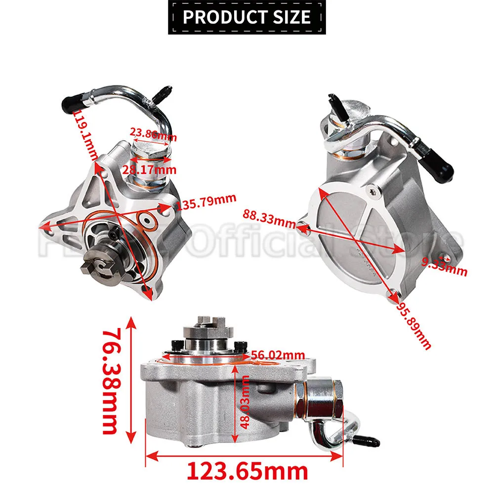 Фото Комплект вакуумного насоса SH1518G00 SHY218G00A SH1518G00 для Mazda 6 GJ, CX-5, 3 BM SH01 2.2 Diesel Skyactiv №3