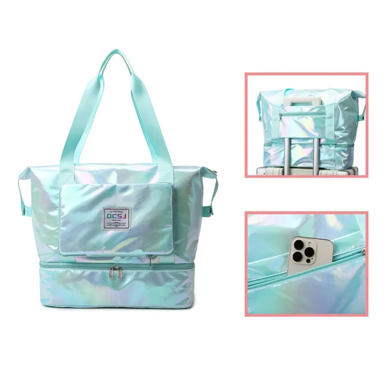 

Сумка для занятий йогой, фитнесом, рюкзак для тренажерного зала, сумка для сухого и влажного плавания, Женская вместительная сумка для путешествий, дорожная сумка