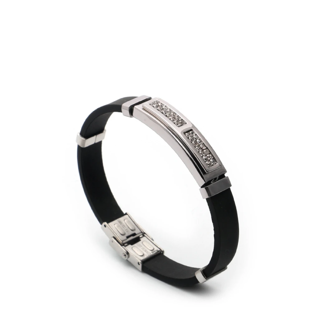 Мужские золотые силиконовые браслеты Loe I ювелирные изделия из нержавеющей стали